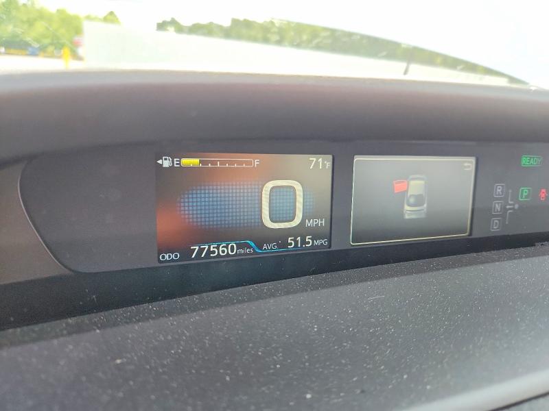 2018 Toyota Prius VIN JTDKARFU5J3063387 COPART salvage auction — HAIL, Mo - Salvage Certificate Of Title, sold $250 on 2026-07-29 (photo 9)