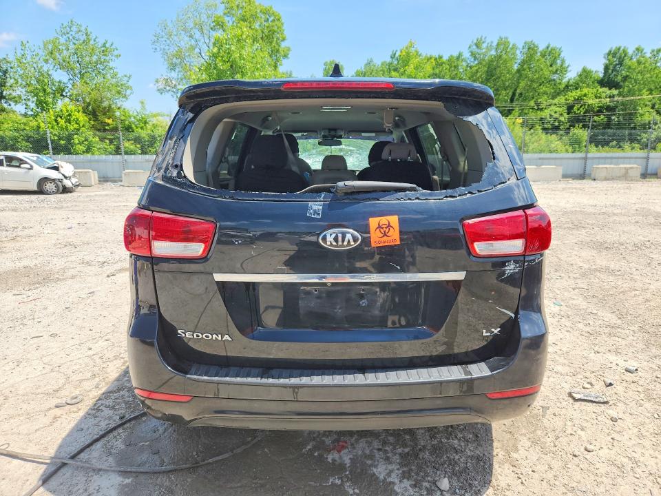 2017 Kia SEDONA VIN KNDMB5C1XH6228447 COPART salvage auction — HAIL, Ky - Bill Of Sale/Part Only/No Titl, sold $125 on 2026-07-16 (photo 6)