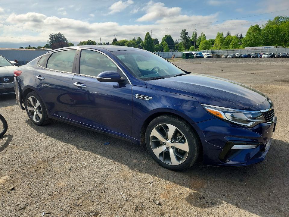 2019 Kia Optima VIN 5XXGT4L38KG322129 COPART salvage auction — REAR END, Or - Salvage Title Certificate, sold $2,700 on 2026-07-13 (photo 4)