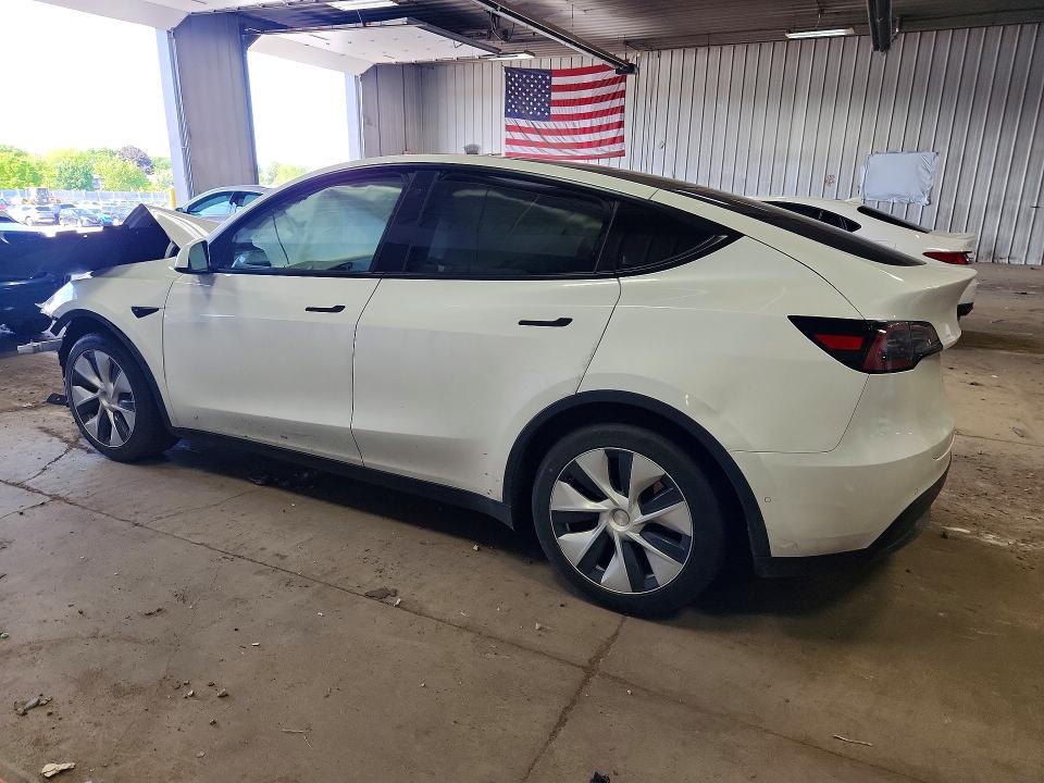 2021 Tesla Model y VIN 5YJYGDEE6MF246682 COPART salvage auction — FRONT END, Wi - Junked Vehicle Bill Of Sale, sold $3,600 on 2026-07-06 (photo 2)