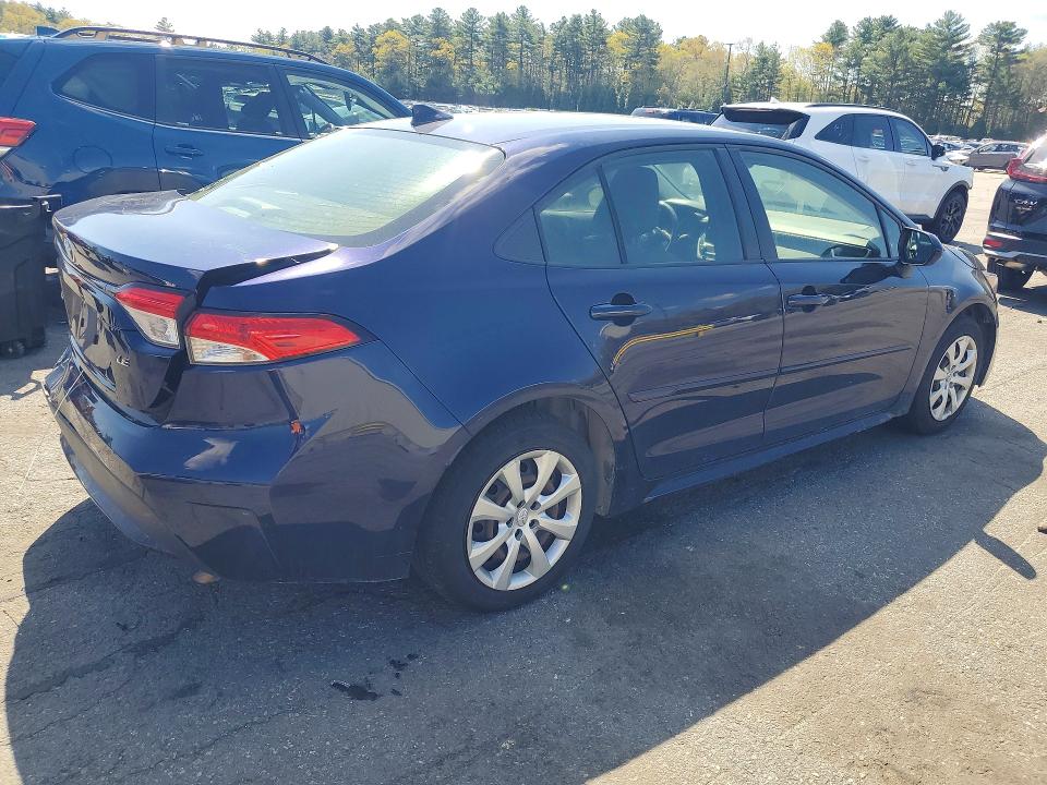 2021 Toyota VIN JTDEPMAE1MJ131909 COPART salvage auction — REAR END, Ri - Salvage Certificate Of Title, sold $6,300 on 2026-07-09 (photo 3)