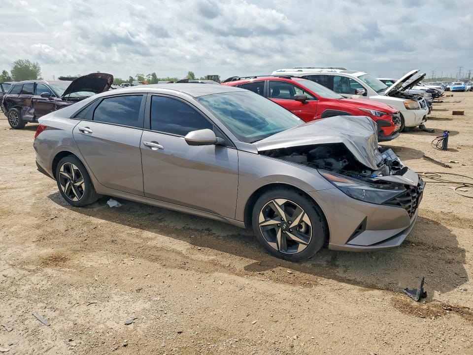2023 Hyundai Elantra VIN KMHLS4AG4PU596609 COPART salvage auction — FRONT END, IL - SALVAGE CERTIFICATE, sold $3,300 on 2026-07-07 (photo 4)