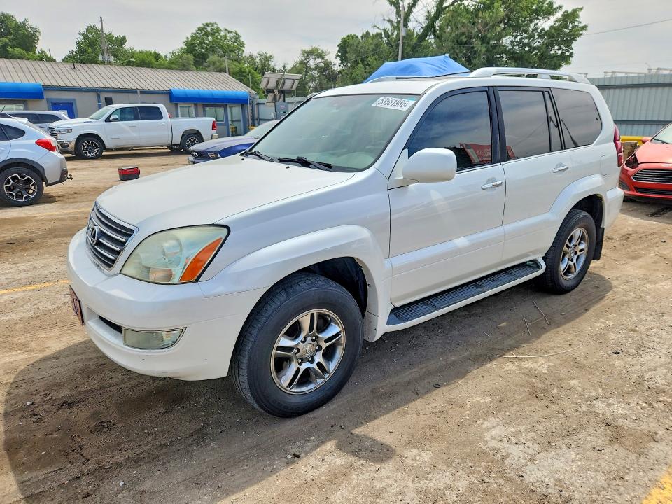 2008 Lexus Gx VIN JTJBT20X280150614 COPART salvage auction — HAIL, Ks - Cert Of Title-Salvage, sold $5,200 on 2026-07-15 (photo 1)