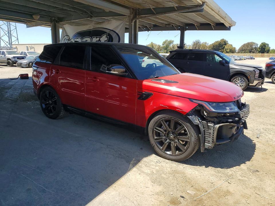 2020 Land rover Range rover sport VIN SALWR2SU3LA735087 COPART salvage auction — FRONT END, Ca - Salvage Certificate, sold $35 on 2026-07-28 (photo 4)