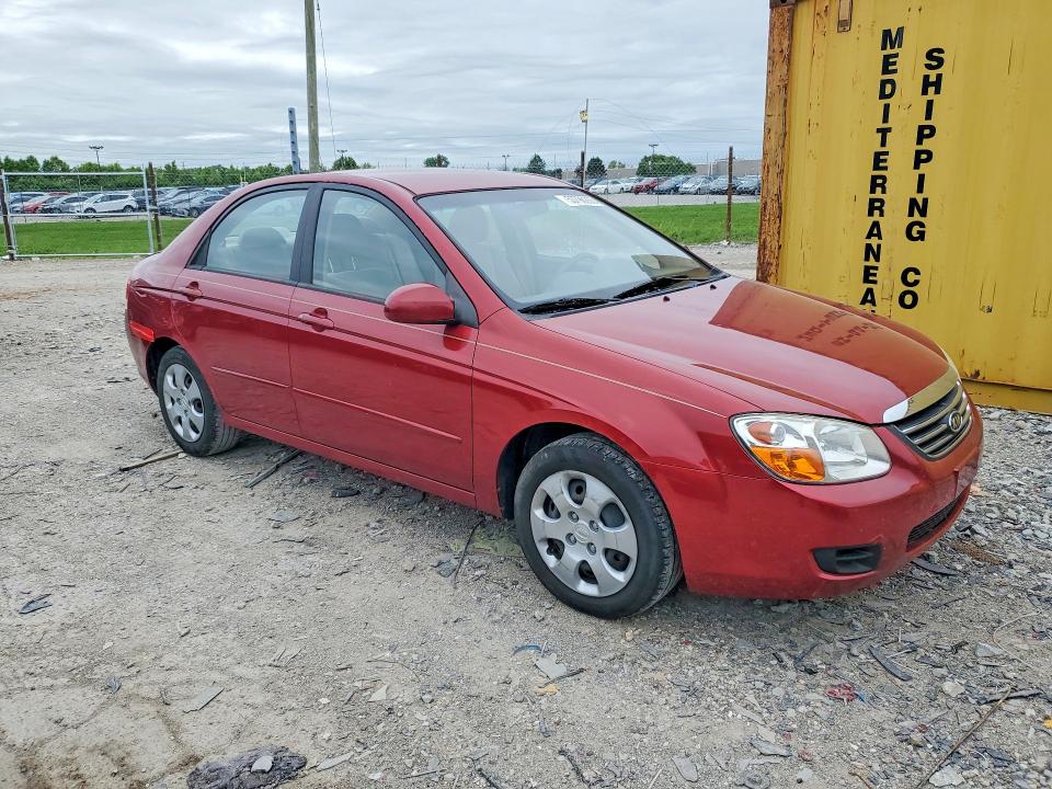 2008 Kia Spectra VIN KNAFE121385531907 COPART salvage auction — REAR END, IN - CERT OF TITLE-SALVAGE TITLE, sold $350 on 2026-07-10 (photo 4)