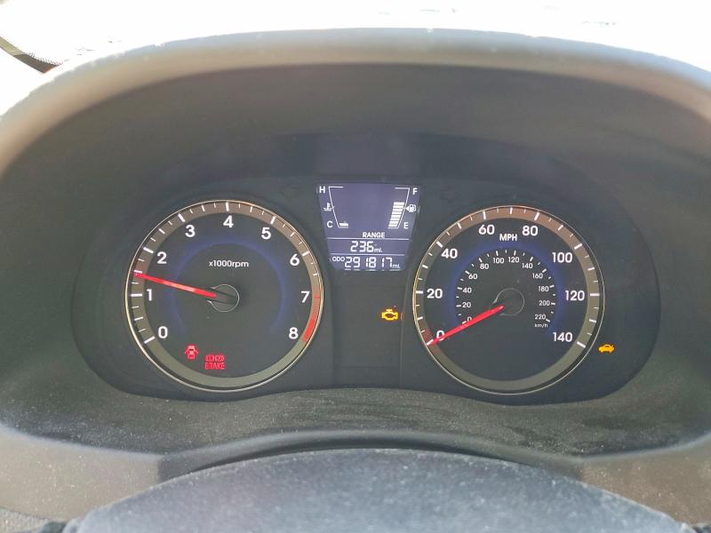 2013 Hyundai Accent VIN KMHCU5AE9DU092017 COPART salvage auction — REAR END, Md - Cert Of Salvage > 75% Damage, sold $400 on 2026-07-24 (photo 9)