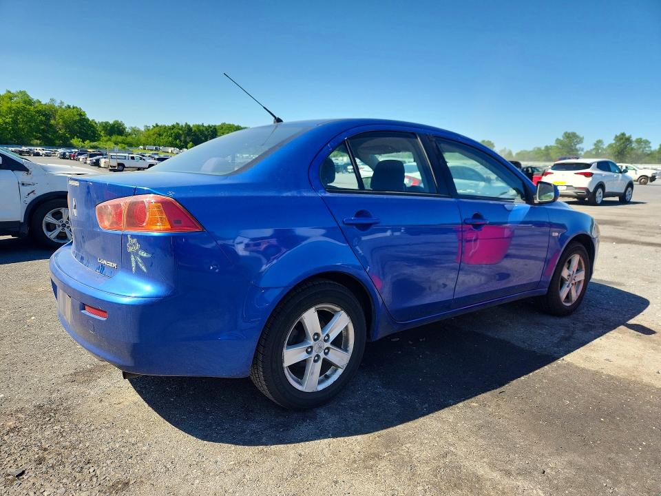 2009 Mitsubishi Lancer VIN JA3AU26U69U045155 COPART salvage auction — SIDE, Pa - Certificate Of Salvage, sold $675 on 2026-07-07 (photo 3)