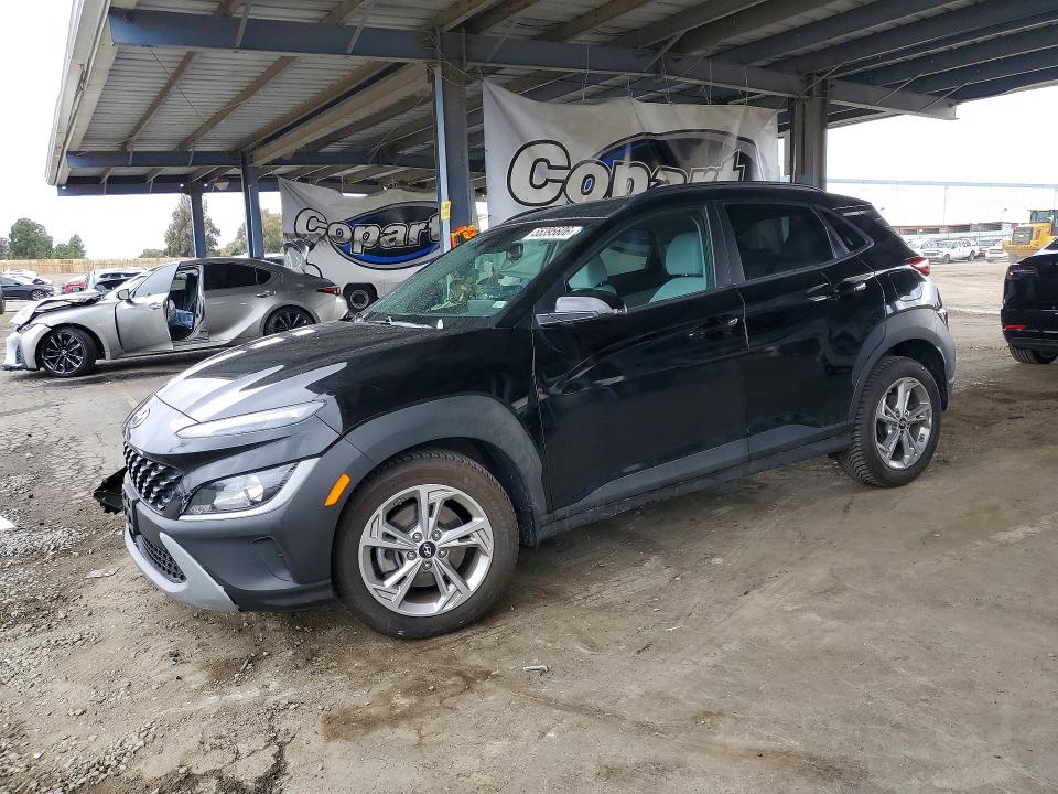 2023 Hyundai Kona VIN KM8K6CAB9PU930177 COPART salvage auction — FRONT END, Ca - Salvage Certificate, sold $15 on 2026-07-28 (photo 1)
