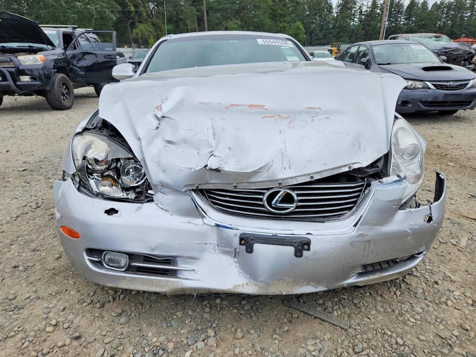2006 Lexus Sc 430 VIN JTHFN48Y969002992 COPART salvage auction — FRONT END, Wa - Bill Of Sale, sold $1,450 on 2026-07-07 (photo 5)