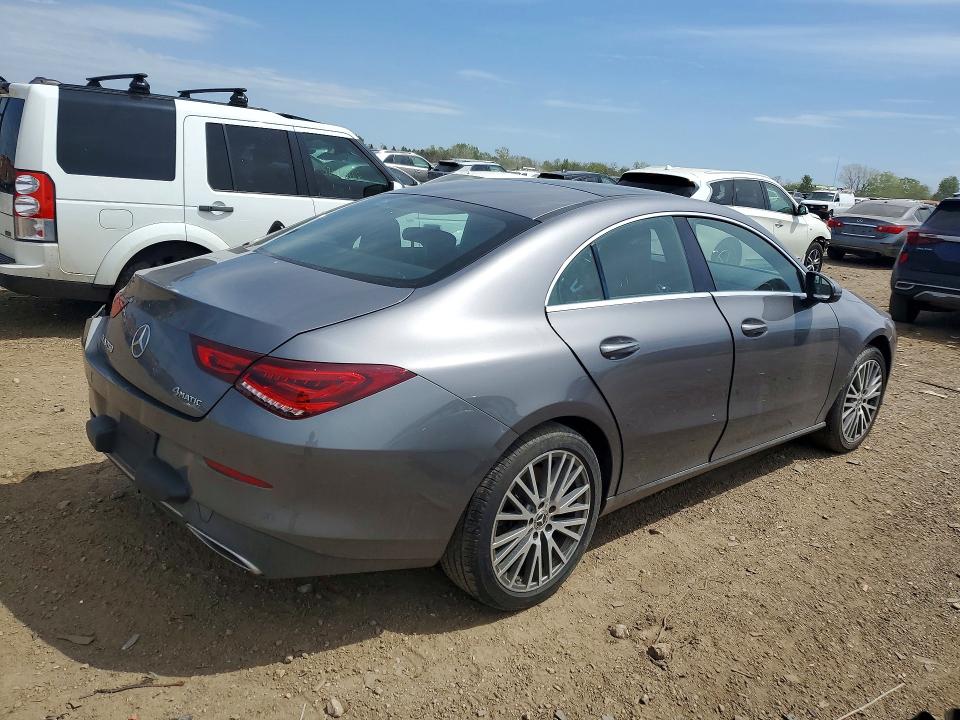 2020 Mercedes-benz Cla-klasse VIN WDD5J4HB8LN061688 COPART salvage auction — REAR END, Il - Salvage Certificate, sold $5,400 on 2026-07-09 (photo 3)