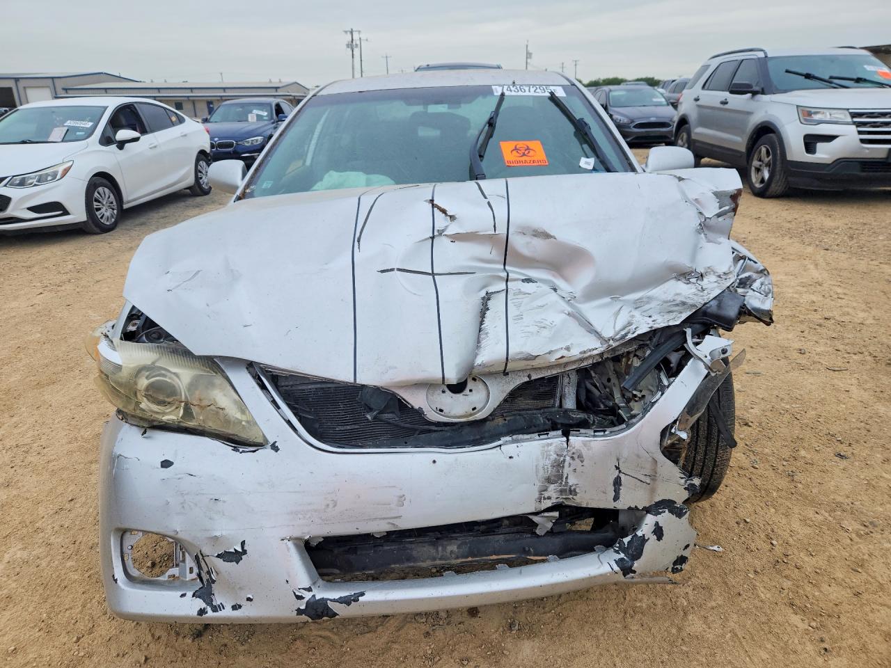 2011 Toyota Camry VIN 4T1BF3EK4BU712019 COPART salvage auction — Front End, TX - SALVAGE VEHICLE TITLE, sold $725 on 2026-06-25 (photo 5)