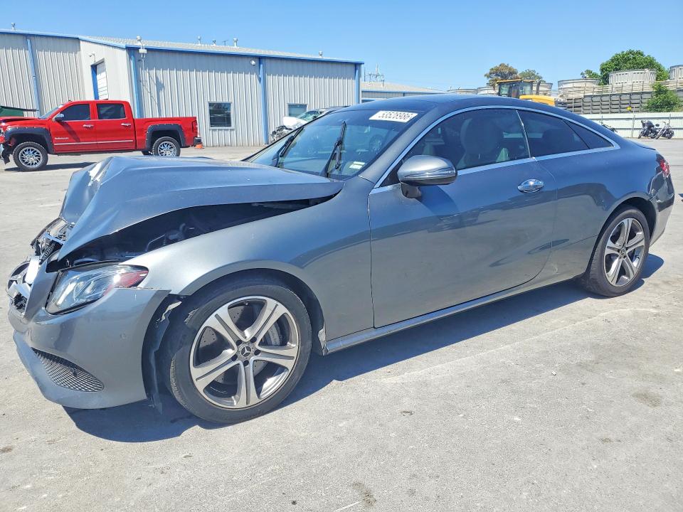 2018 Mercedes-benz E-klasse VIN WDD1J6GB1JF020984 COPART salvage auction — FRONT END, Ok - Cert Of Title-Salvage, sold $9,200 on 2026-07-22 (photo 1)