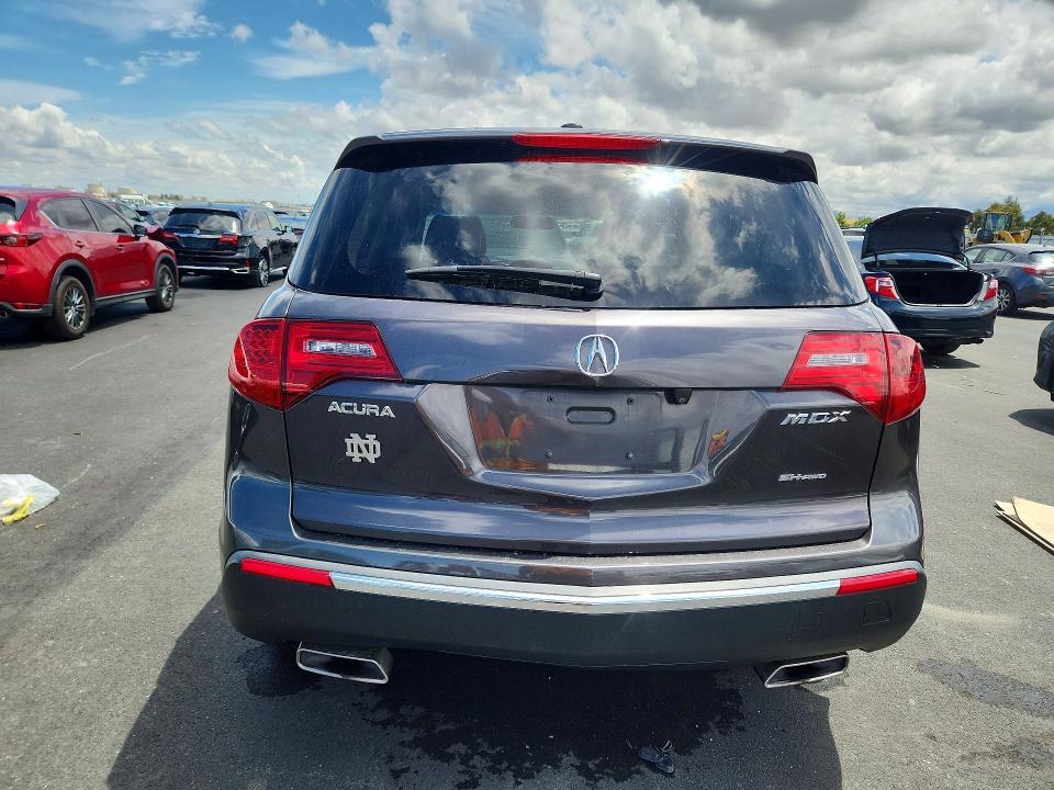 2010 Acura Mdx VIN 2HNYD2H69AH519485 COPART salvage auction — FRONT END, CA - SALVAGE CERTIFICATE, sold $2,050 on 2026-07-08 (photo 6)