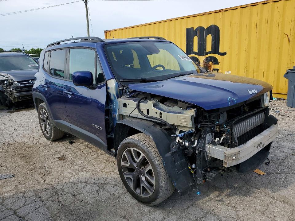 2016 Jeep Renegade VIN ZACCJBBT7GPD27576 COPART salvage auction — FRONT END, IN - CERT OF TITLE-SALVAGE TITLE, sold $2,050 on 2026-08-21 (photo 4)