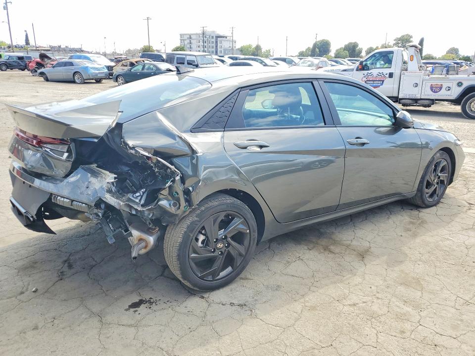 2026 Hyundai Elantra VIN KMHLM4DG7TU144220 COPART salvage auction — REAR END, Ca - Salvage Certificate, sold $4,400 on 2026-07-30 (photo 3)