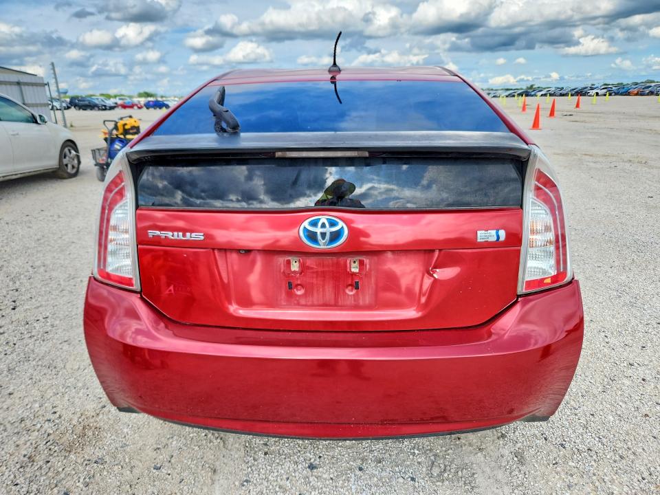 2012 Toyota Prius VIN JTDKN3DU6C5388593 COPART salvage auction — FRONT END, TX - SALVAGE VEHICLE TITLE, sold $950 on 2026-07-30 (photo 6)