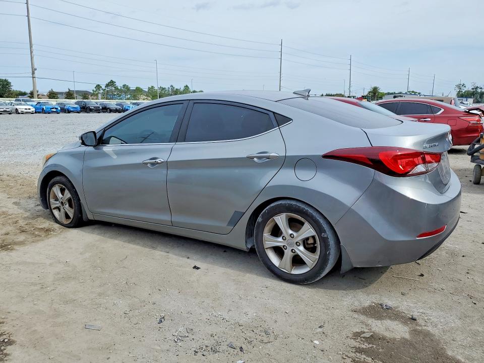 2016 Hyundai Elantra VIN KMHDH4AE2GU557311 COPART salvage auction — VANDALISM, Fl - Cert Of Title Slvg Rebuildable, sold $15 on 2026-07-21 (photo 2)