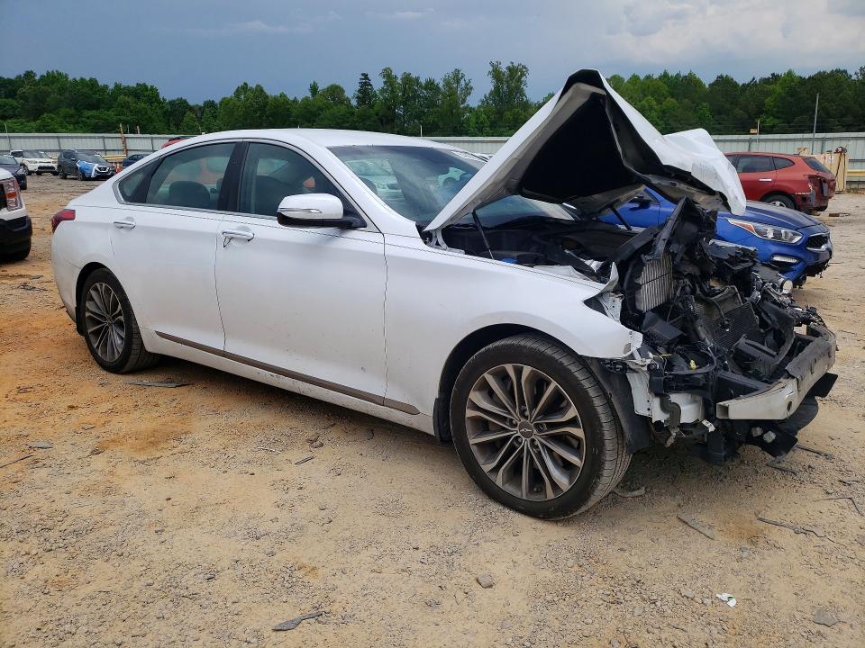 2015 Hyundai VIN KMHGN4JE2FU097166 COPART salvage auction — FRONT END, Va - Non-Repairable Certificate, sold $400 on 2026-07-17 (photo 4)