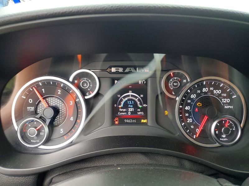 2025 Ram 3500 VIN 3C63RRHL4SG570918 COPART salvage auction — FRONT END, Tx - Salvage Vehicle Title, sold $12,600 on 2026-07-27 (photo 9)