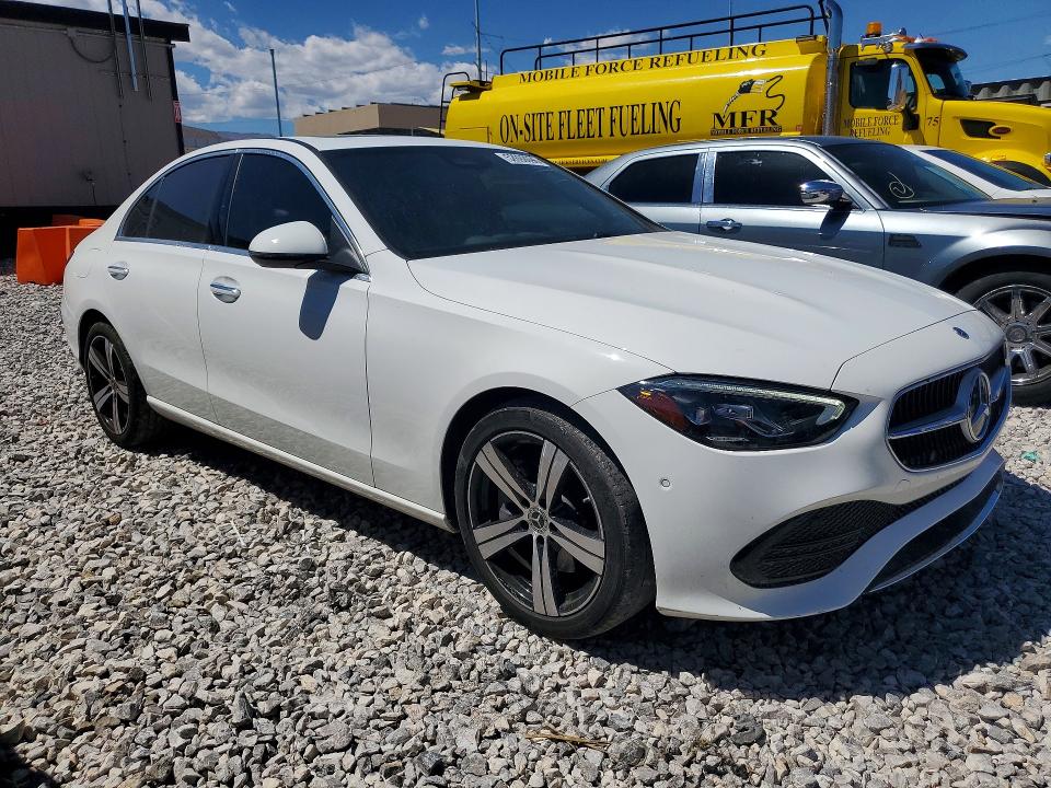 2025 Mercedes-benz C class VIN W1KAF4GBXSR275526 COPART salvage auction — FRONT END, Ca - Salvage Certificate, sold $23,800 on 2026-07-08 (photo 4)