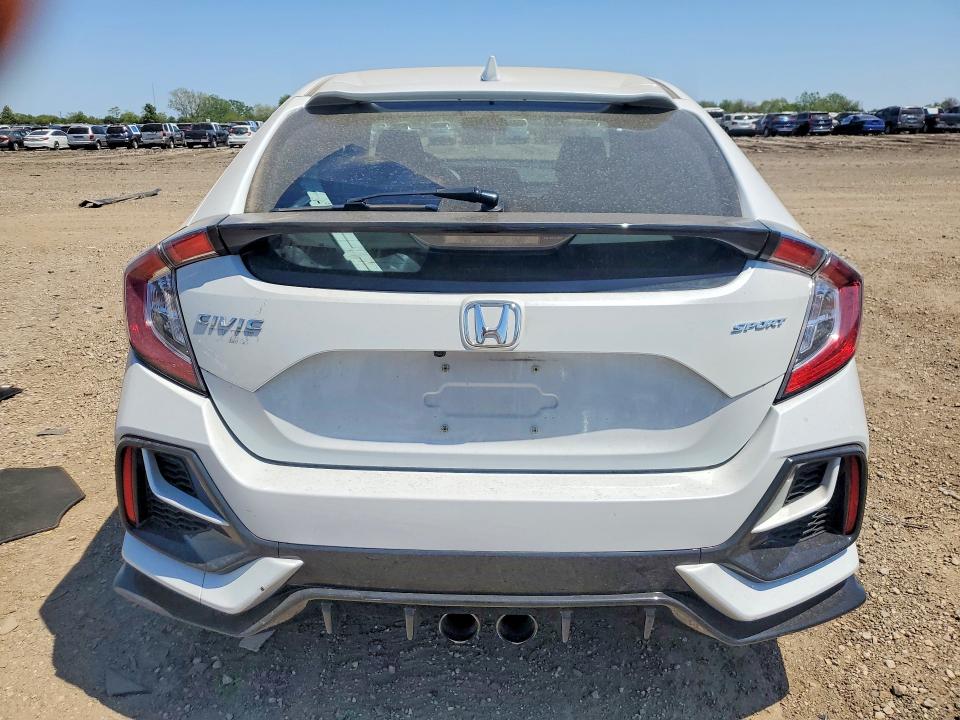 2021 Honda Civic VIN SHHFK7H43MU419180 COPART salvage auction — FRONT END, Il - Salvage Certificate, sold $5,600 on 2026-07-28 (photo 6)