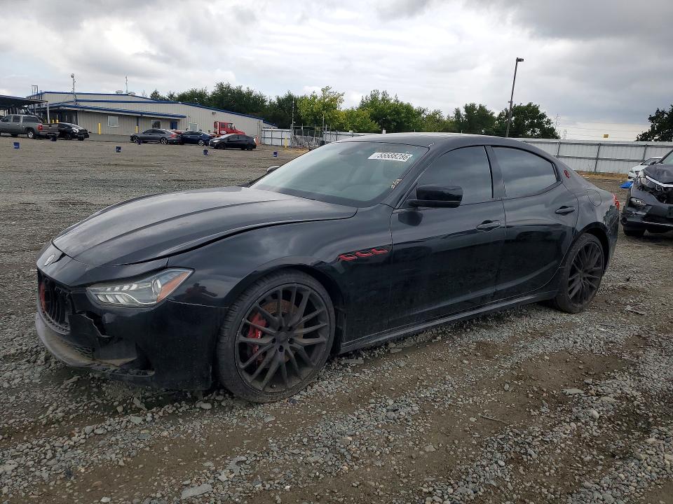 2015 Maserati Ghibli VIN ZAM57RTA7F1159199 COPART salvage auction — FRONT END, Ca - Salvage Acquisition Billofsale (P), sold $1,300 on 2026-07-09 (photo 1)