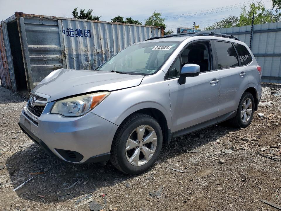 2014 Subaru Forester VIN JF2SJAEC7EH423876 COPART salvage auction — FRONT END, Il - Salvage Certificate, sold $1,850 on 2026-07-08 (photo 1)