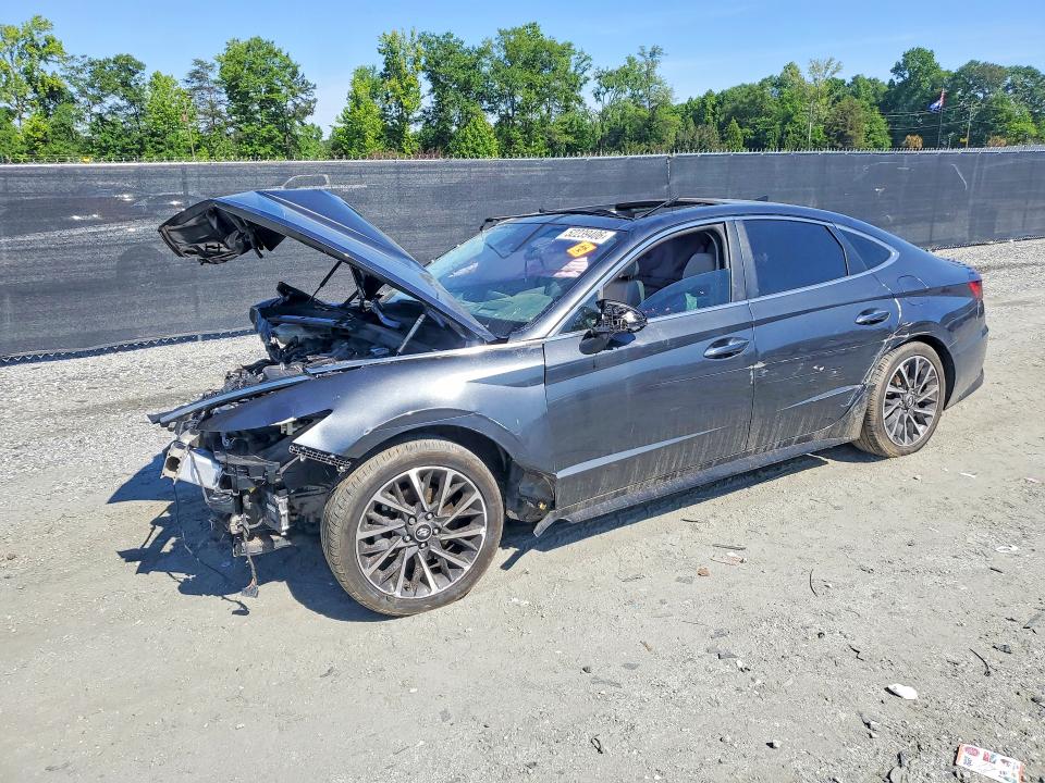 2023 Hyundai Sonata VIN KMHL34J20PA269420 COPART salvage auction — FRONT END, Ga - Certificate Of Title, sold $1,800 on 2026-07-08 (photo 1)