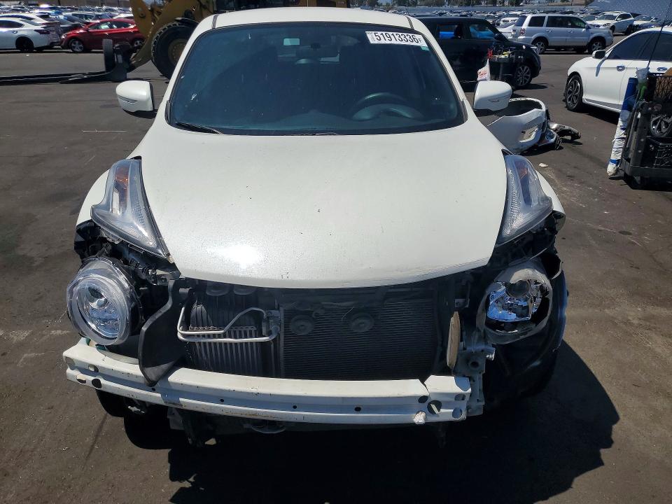 2015 Nissan Juke VIN JN8AF5MR9FT509749 COPART salvage auction — FRONT END, Ca - Salvage Certificate, sold $1,200 on 2026-07-06 (photo 5)