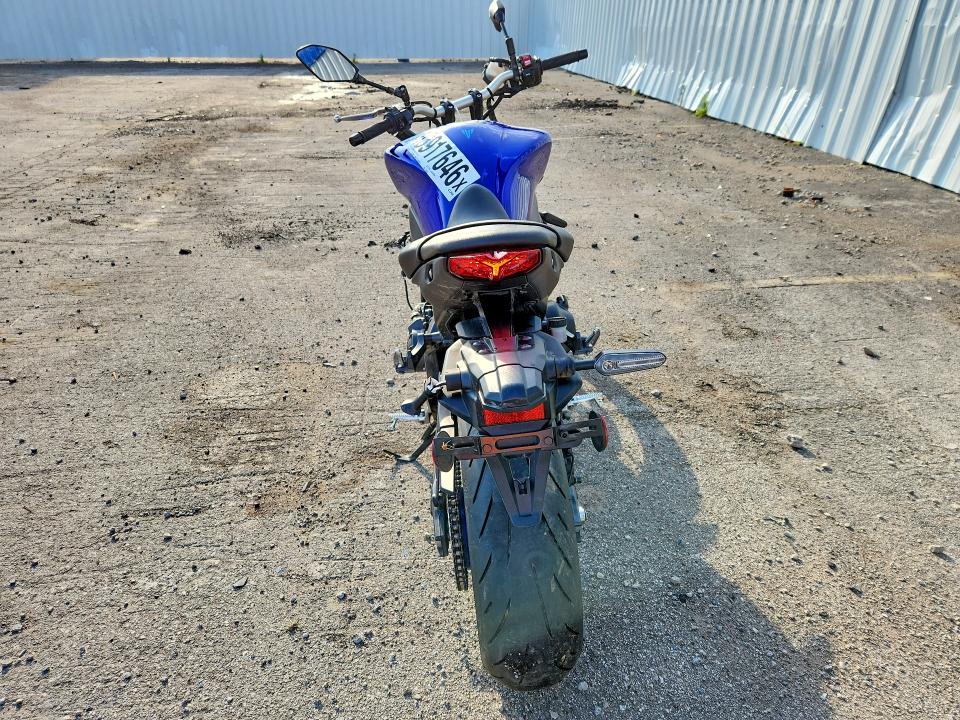 2022 Yamaha Mt VIN JYARN71E7NA003020 COPART salvage auction — FRONT END, In - Cert Of Title-Salvage Title, sold $1,400 on 2026-07-30 (photo 4)