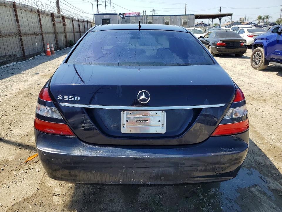 2007 Mercedes-benz S class VIN WDDNG71X87A039080 COPART salvage auction — VANDALISM, Ca - Salvage Certificate, sold $175 on 2026-07-23 (photo 6)