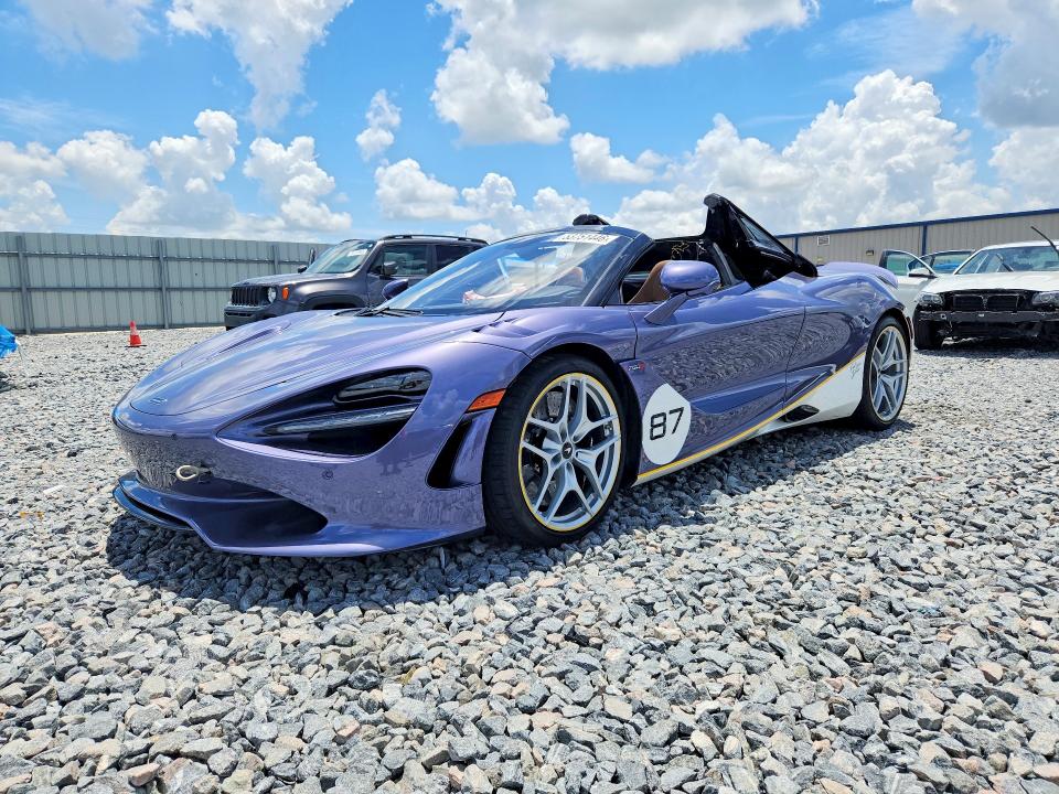 2024 Mclaren 750s VIN SBM14BCA7RW007540 COPART salvage auction — SIDE, Fl - Cert Of Title Slvg Rebuildable, sold $5,200 on 2026-07-21 (photo 1)