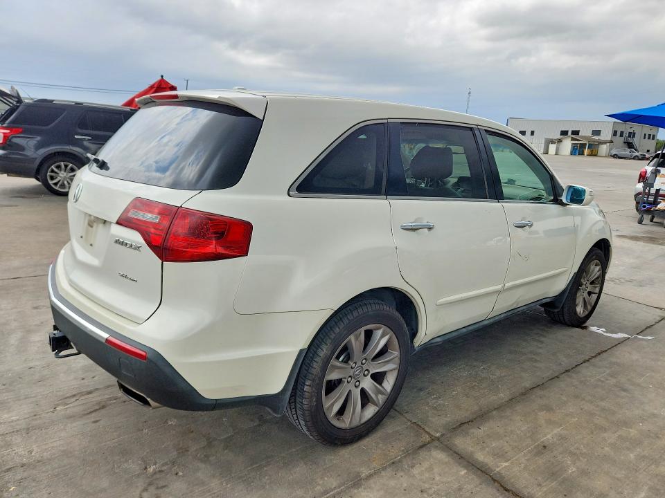 2013 Acura Mdx VIN 2HNYD2H62DH519963 COPART salvage auction — FRONT END, Tx - Salvage Vehicle Title, sold $1,700 on 2026-07-02 (photo 3)