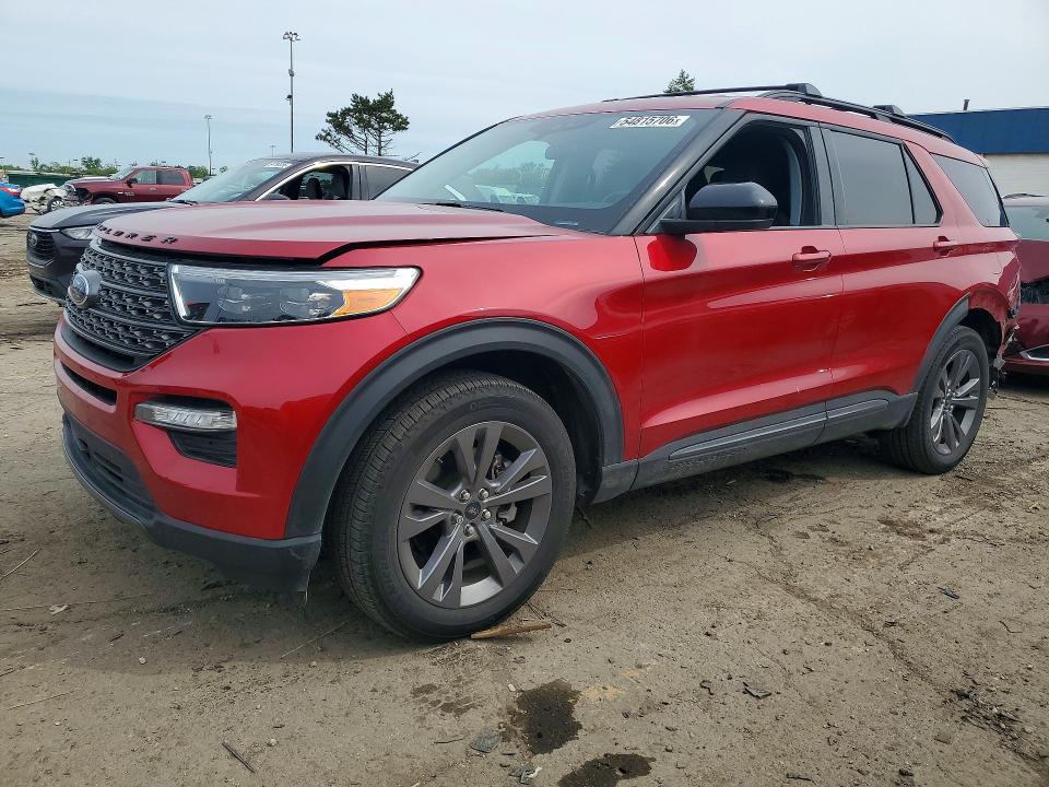 2024 Ford Explorer VIN 1FMSK8DH7RGA81824 COPART salvage auction — REAR END, Mi - Certificate Of Title, sold $12,200 on 2026-07-28 (photo 1)
