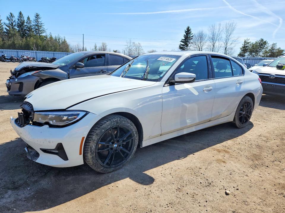 2021 BMW 3 series VIN 3MW5R7J01M8B55278 COPART salvage auction — FRONT END, ON - PERMIT SALVAGE, sold $8,400 on 2026-07-30 (photo 1)