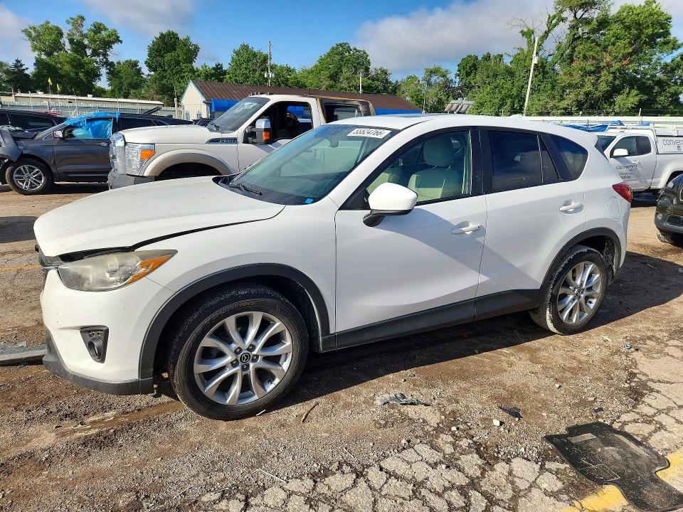 2014 Mazda Cx-5 VIN JM3KE2DY1E0413565 COPART salvage auction — FRONT END, Ks - Cert Of Title-Salvage, sold $2,750 on 2026-07-08 (photo 1)