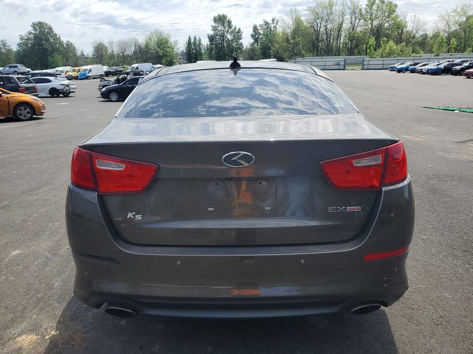 2014 Kia Optima VIN 5XXGN4A74EG305994 COPART salvage auction — FRONT END, Or - Salvage Title Certificate, sold $850 on 2026-07-27 (photo 6)