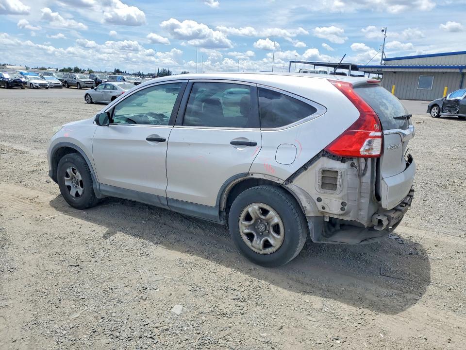 2016 Honda Cr-v VIN 3CZRM3H34GG707727 COPART salvage auction — REAR END, Ca - Salvage Certificate, sold $2,850 on 2026-07-02 (photo 2)