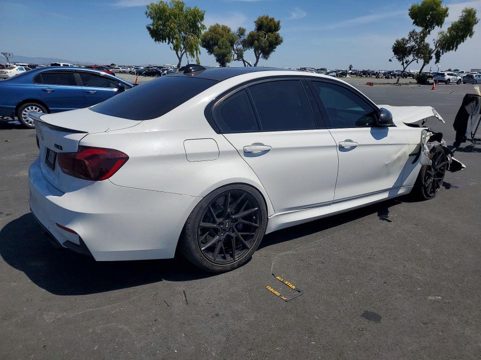 2015 BMW M3 VIN WBS3C9C54FJ276340 COPART salvage auction — FRONT END, Ca - Salvage Certificate, sold $13,100 on 2026-07-27 (photo 3)