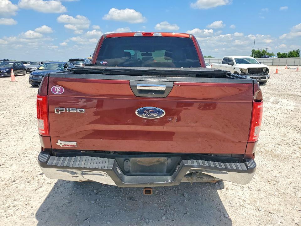 2015 Ford F-150 VIN 1FTEW1CP9FKF02036 COPART salvage auction — REAR END, Tx - Salvage Vehicle Title, sold $4,650 on 2026-07-09 (photo 6)