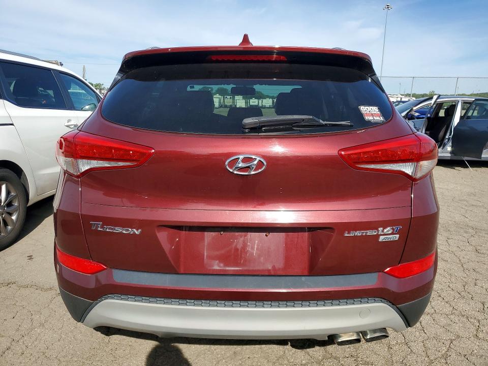 2017 Hyundai Tucson VIN KM8J3CA26HU540904 COPART salvage auction — MECHANICAL, Oh - Certificate Of Title (P), sold $4,000 on 2026-07-29 (photo 6)