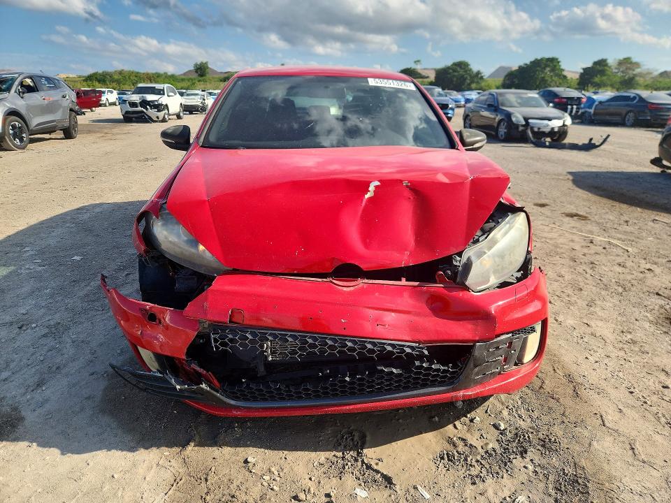 2012 Volkswagen Gti VIN WVWEV7AJ0CW015218 COPART salvage auction — FRONT END, Ga - Cert Of Title-Rebuilt, sold $900 on 2026-07-02 (photo 5)