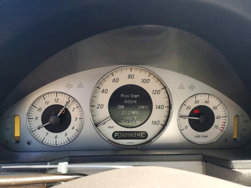 2008 Mercedes-benz E-class VIN WDBUF56X68B210599 COPART salvage auction — FRONT END, Fl - Cert Of Title Slvg Rebuildable, sold $350 on 2026-07-06 (photo 9)