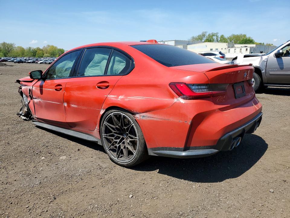 2023 BMW M3 VIN WBS53AY04PFP82536 COPART salvage auction — ALL OVER, Ct - Cert Of Title-Salvage, sold $17,300 on 2026-07-07 (photo 2)