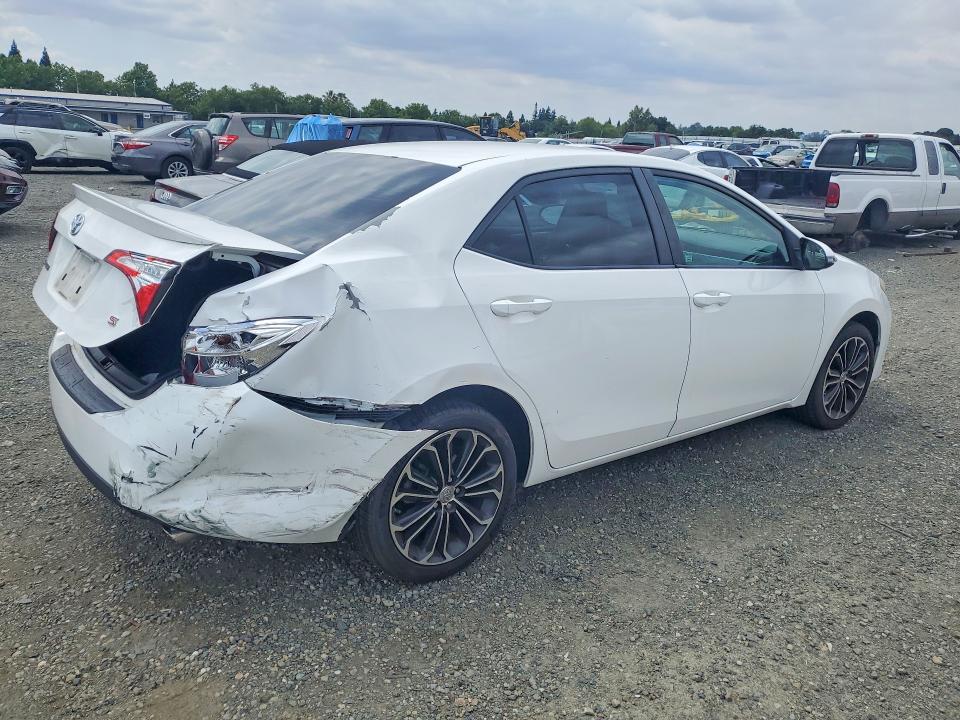 2016 Toyota Corolla VIN 5YFBURHE4GP488855 COPART salvage auction — REAR END, CA - SALVAGE CERTIFICATE, sold $3,500 on 2026-07-14 (photo 3)