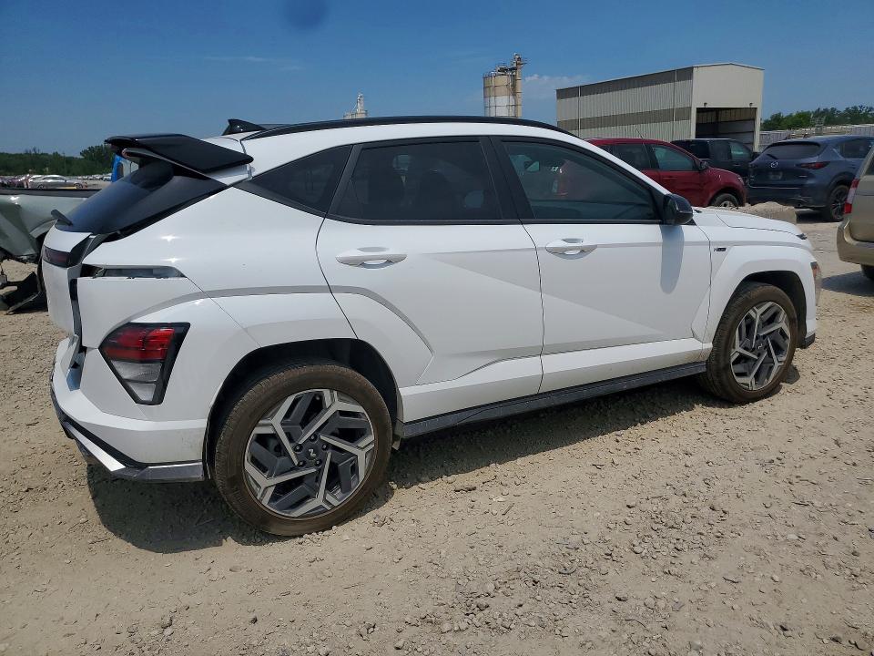 2024 Hyundai Kona VIN KM8HACA33RU155606 COPART salvage auction — REAR END, Ks - Cert Of Title-Salvage, sold $8,100 on 2026-07-14 (photo 3)