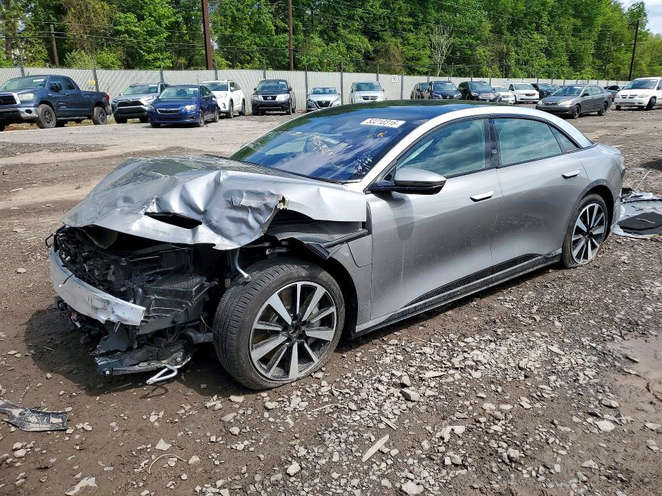2025 Lucid Air VIN 50EA1TEA4SA020183 COPART salvage auction — FRONT END, Pa - Dealer Only Salvage Title (P), sold $17,700 on 2026-07-28 (photo 1)