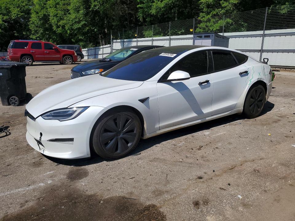 2021 Tesla VIN 5YJSA1E55MF451349 COPART salvage auction — REAR END, Ga - Cert Of Title-Salvage, sold $16,600 on 2026-07-31 (photo 1)