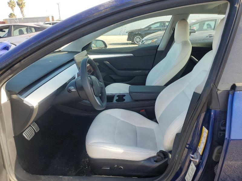 2021 Tesla Model 3 VIN 5YJ3E1EC5MF030819 COPART salvage auction — FRONT END, CA - SALVAGE CERTIFICATE, sold $5,200 on 2026-07-31 (photo 7)