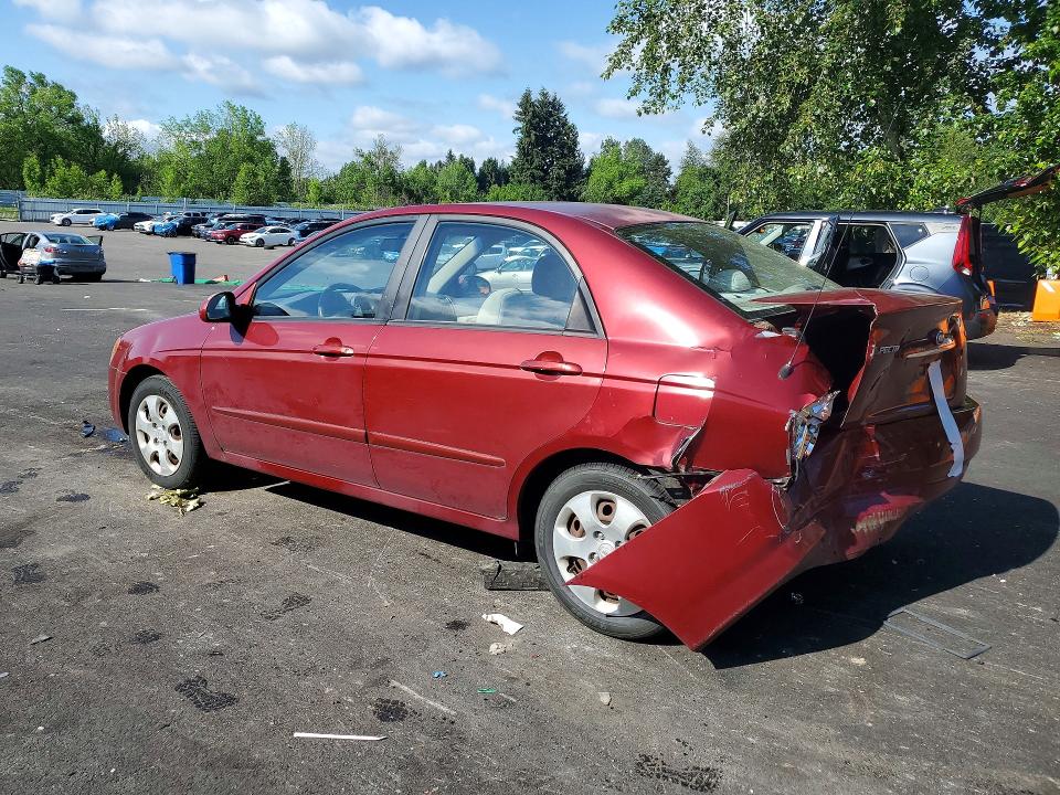 2006 Kia Spectra VIN KNAFE121365373310 COPART salvage auction — REAR END, OR - SALVAGE TITLE CERTIFICATE, sold $400 on 2026-07-22 (photo 2)